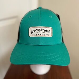 Scotch & Soda Green Trucker hat “ Have a nice Day “